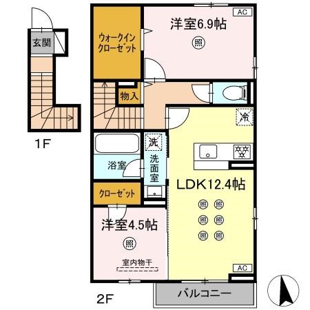 クイーンズ片江 間取り