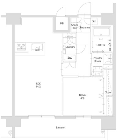 エンクレスト博多PARKSIDE 間取り