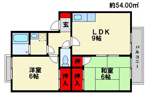 メロディハイツ乙金 間取り