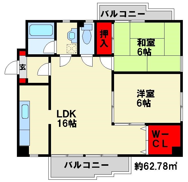 サンシティ南ヶ丘21 間取り