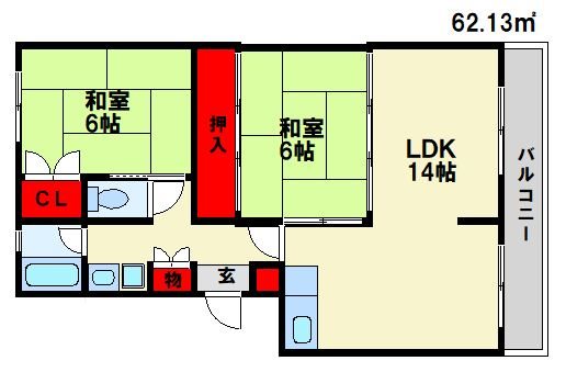 レジデンス宮原 間取り