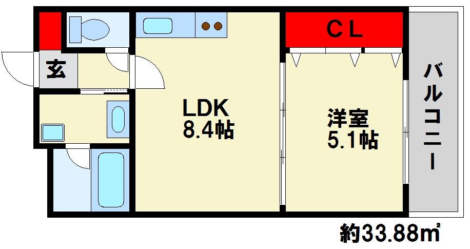 シャンクレール光町 間取り