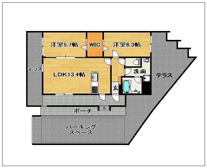 Vent Vert～ヴァン　ヴェール～ 間取り