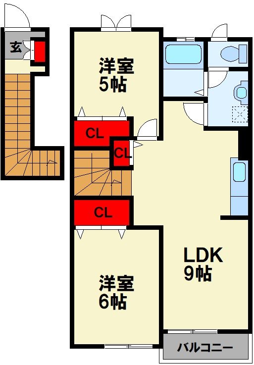 シャンドフルール A 間取り
