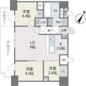 ModernPalazzo天神南Ⅱ 間取り