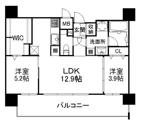 エンクレスト天神AVANT 間取り