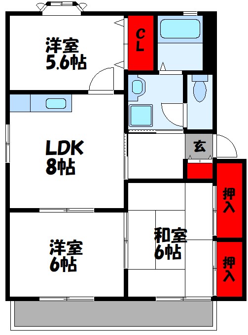 メゾンドマルシェ C棟 間取り