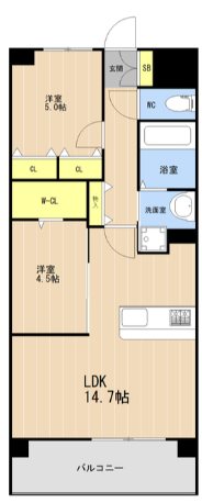 福岡県福岡市博多区上牟田１丁目 間取り