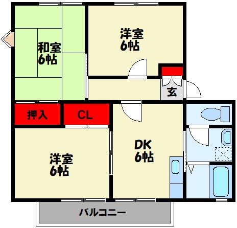P-アーク24 F棟 間取り