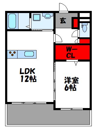 福岡県福津市西福間３丁目 間取り