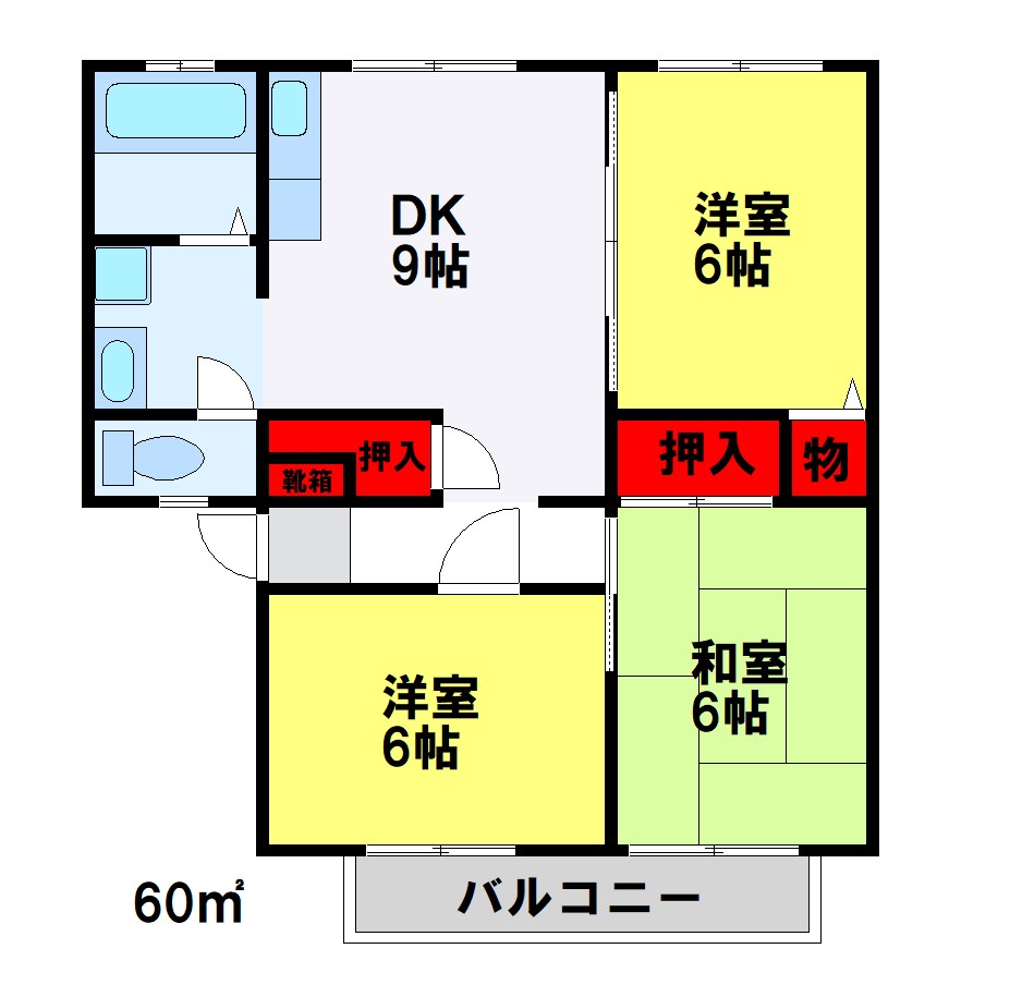 サンビレッジももたA 間取り