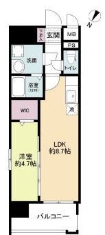 MODERN　PALAZZO天神北Ⅱ 間取り