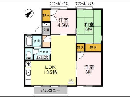 セジュール・プルニエ　B棟 間取り
