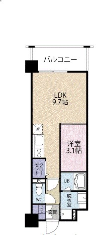 Airport　Hakata　Ward(エアポート博多ワード) 間取り