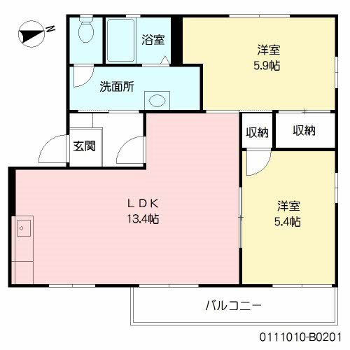 サンベルテ南片江 間取り