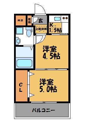 エステート・モア・警固本通り 間取り