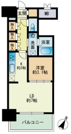 RJRプレシア博多楽水園 間取り
