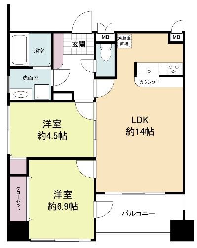 グランパーク天神 間取り