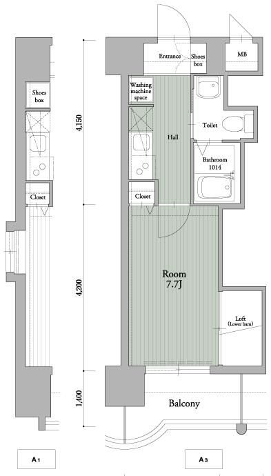 アクタス六本松タワー  間取り