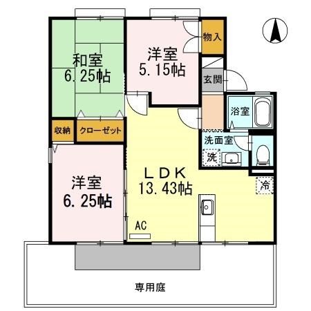 出島コーポⅢ 間取り