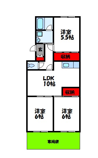 カーサ内橋 間取り