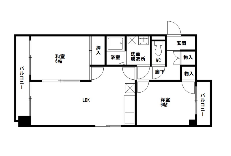 アークヴィラ大濠西 間取り