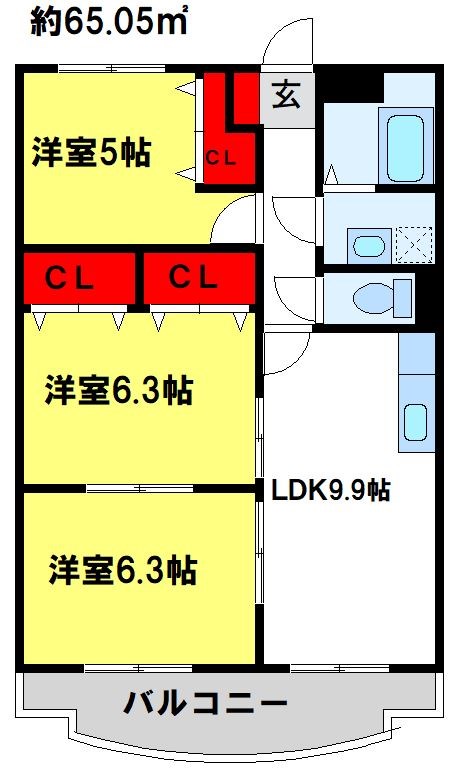 グラース蔵上弐番館 間取り