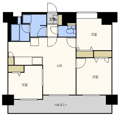 エステムプラザ博多駅南 間取り