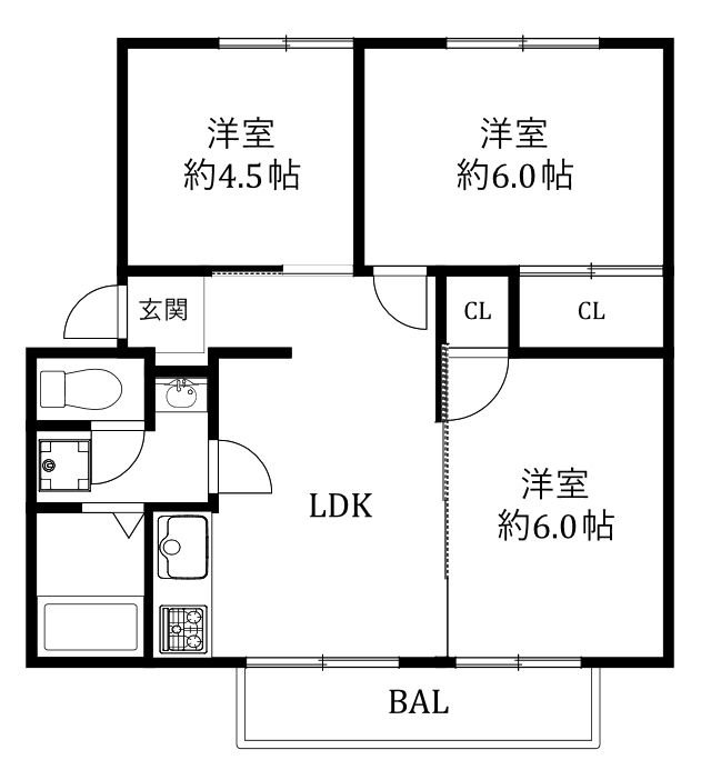 サンビレッジ福間 間取り