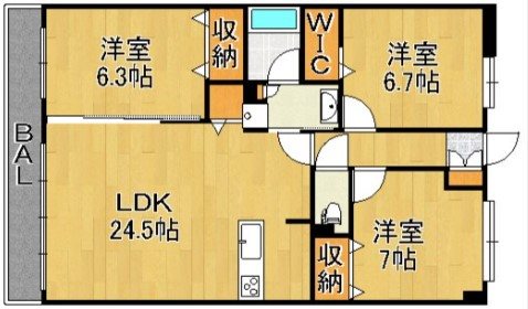アクアリア平尾浄水 間取り