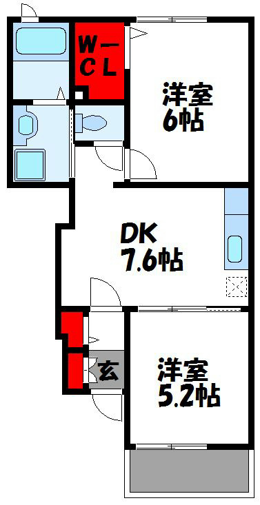 サンパティークウエストⅡ  間取り