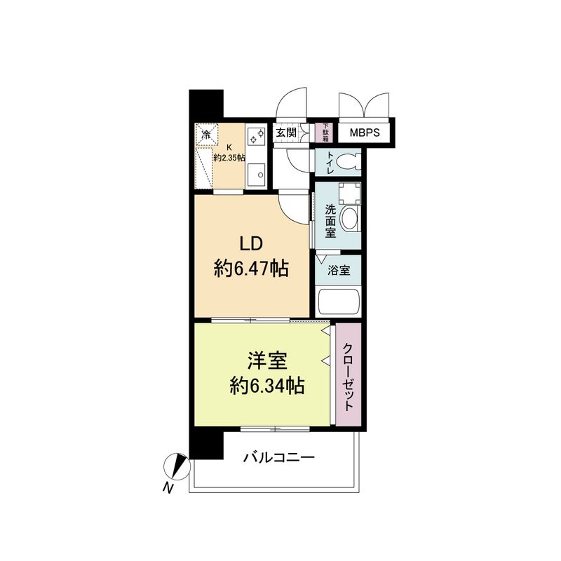 レジディア天神 間取り