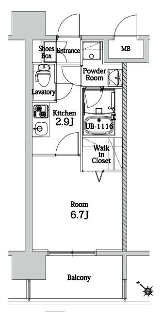 エンクレスト博多LIBERTY 間取り