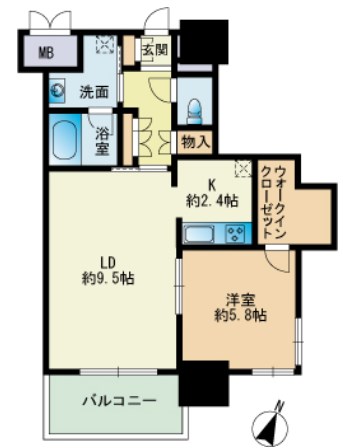 RJRプレシア博多楽水園 間取り