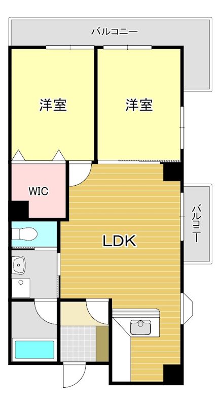 サンパール白木原 間取り