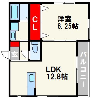 ビオス田島Ⅱ 間取り