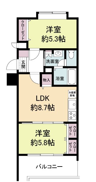 グランパーク天神 間取り