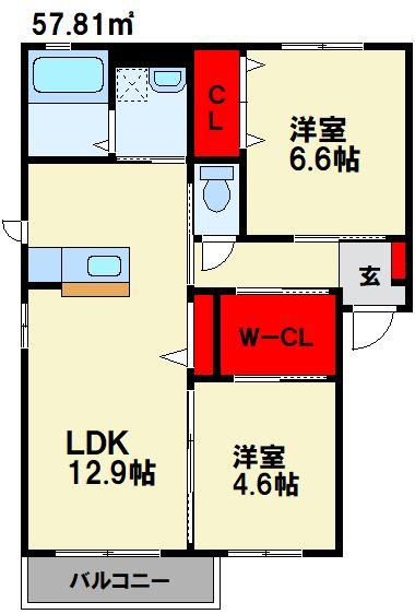 メゾンドボヌール C棟 間取り