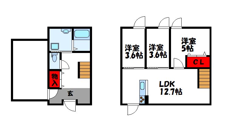 トロワ片峰 間取り