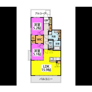 福岡県福津市花見が丘１丁目 間取り