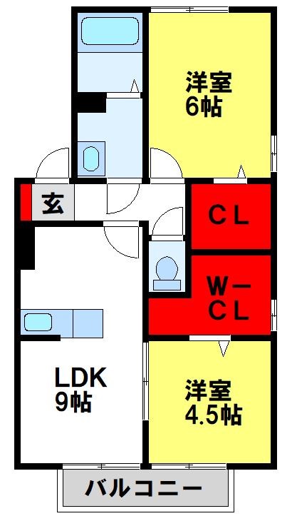セジュール・アヴニール　A棟 間取り