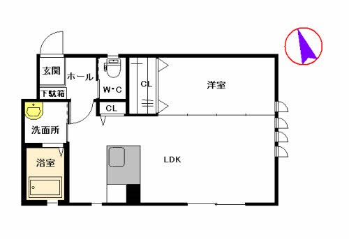 シャーメゾン祖原 間取り