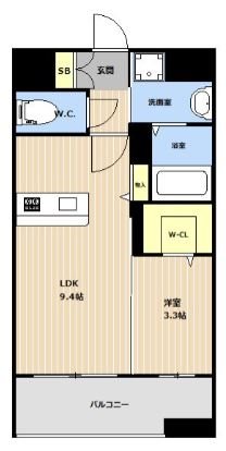 VALENTIA天神東 間取り