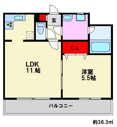 ビエラコート大橋 間取り