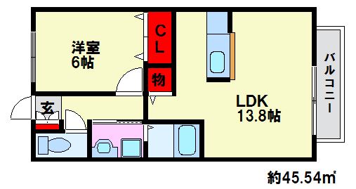 ブルックハウス大橋 間取り