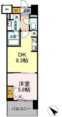 ウィスタリアレジデンス博多  間取り