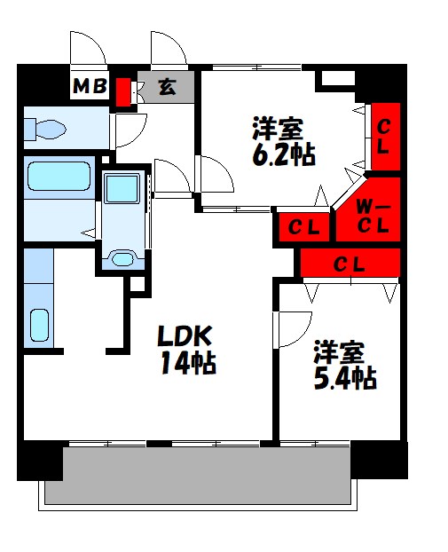 スカイシャトレ柚須 間取り