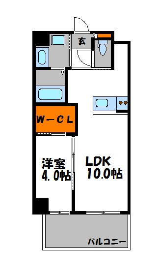 サリナス大名弐番館 間取り