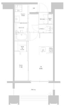 エンクレスト博多RIVERSIDE 間取り