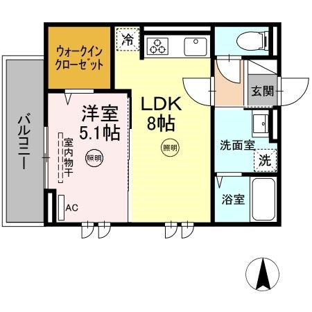 D-room樋井川３丁目 間取り